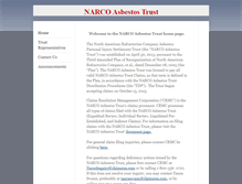 Tablet Screenshot of narcoasbestostrust.org